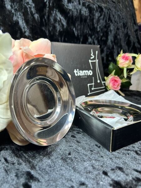 TIAMO ÇELİK SADE ÇAY TABAĞI 6 'LI