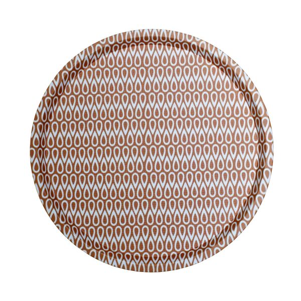 YUVARLAK KAYDIRMAZ TEPSİ 31 CM Limon Çiçekli