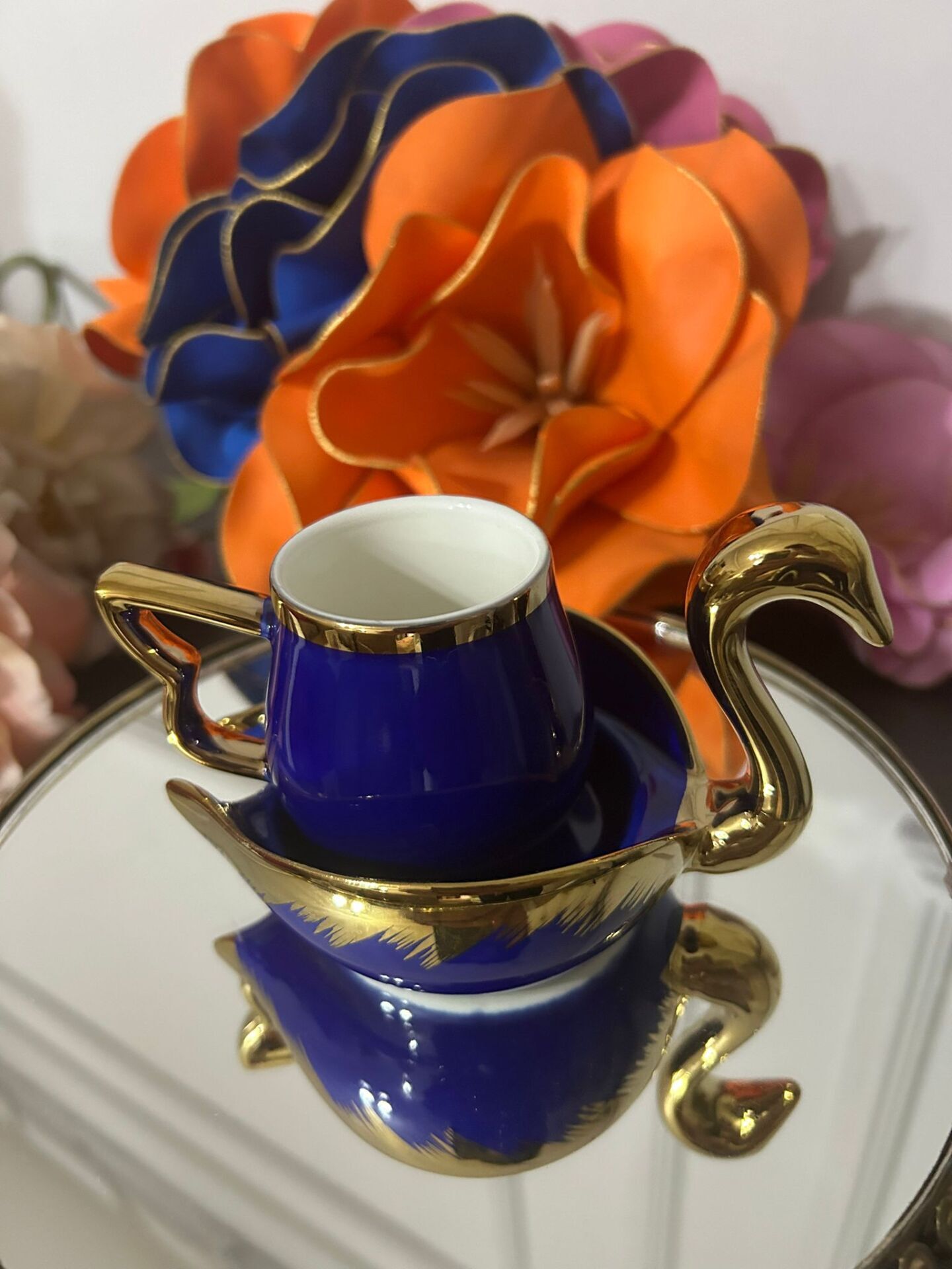 2 'Lİ KUĞULU KAHVE TAKIMI