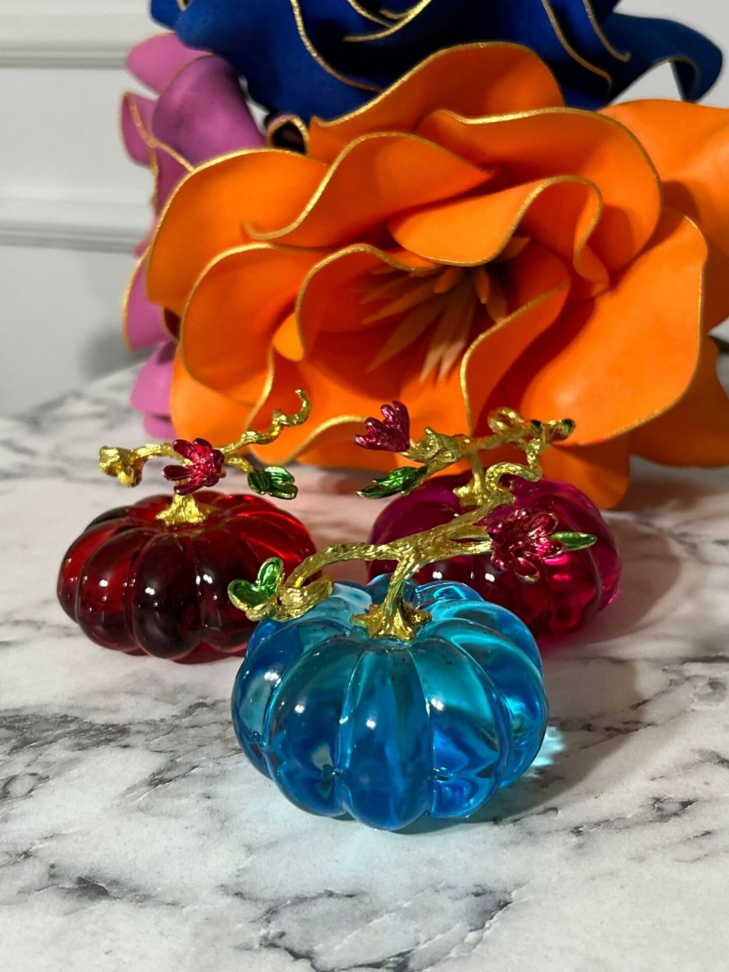 DEKORATİF RENKLİ CAM KABAK