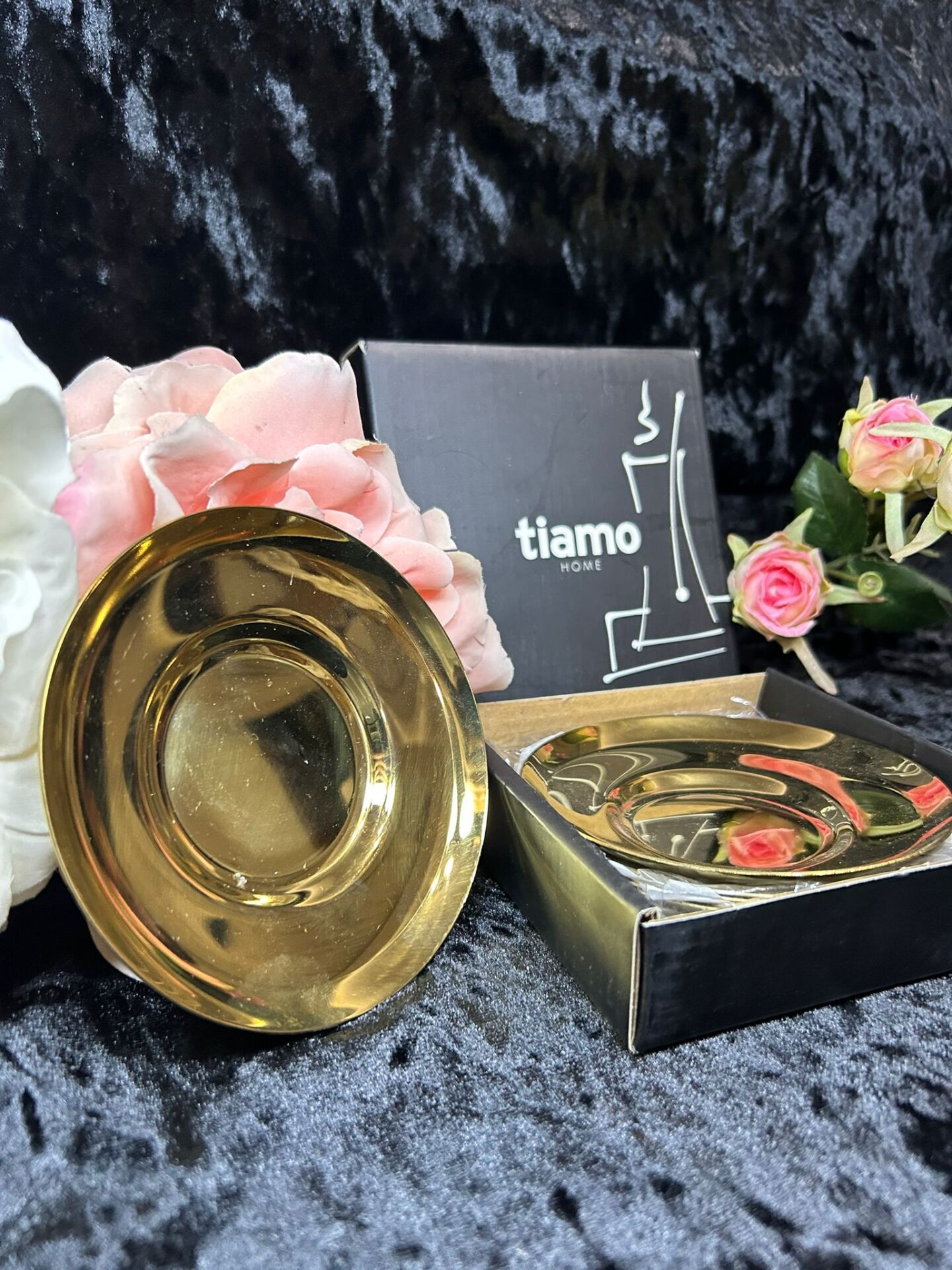 TİAMO HOME GOLD ÇELİK ÇAY TABAĞı