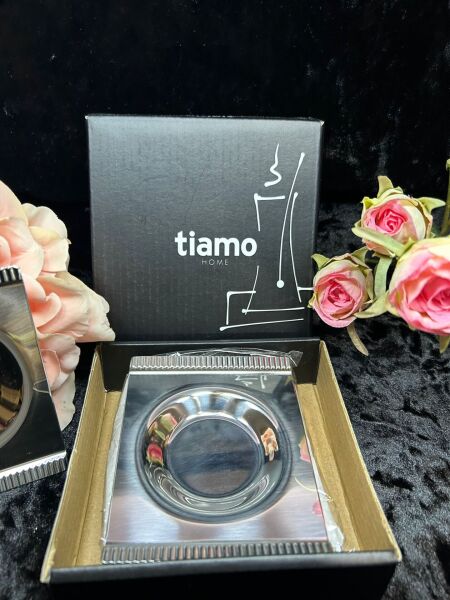 TİAMO SİLVER ÇELİK ÇAY TABAĞI