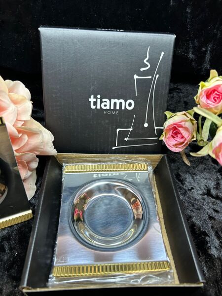 TİAMO SİLVER GOLD ÇAY TABAĞI