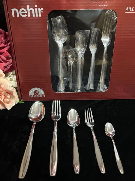 NEHİR SAHRA 30 PARÇA KAŞIK ÇATAL TAKIMI