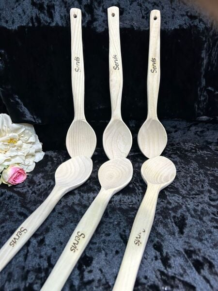 SERVİS AHŞAP KAŞIK 27 CM