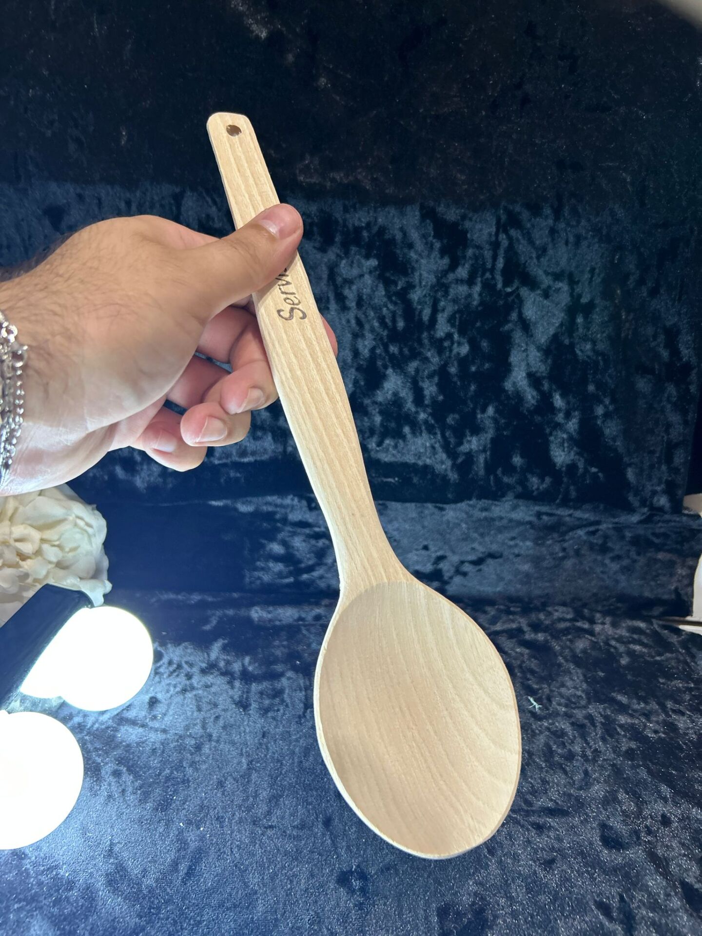 SERVİS AHŞAP KAŞIK 31 CM