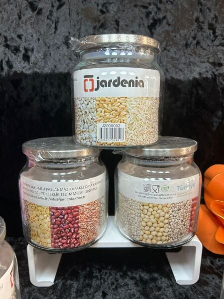 TEZEL JARDENİA CAM  KAVANOZ 575 CC  - TANE