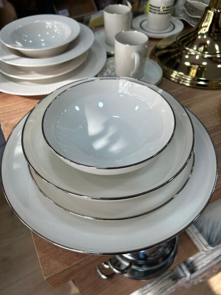 PASHA MOU PLATİN 24 PARÇA YEMEK SETİ