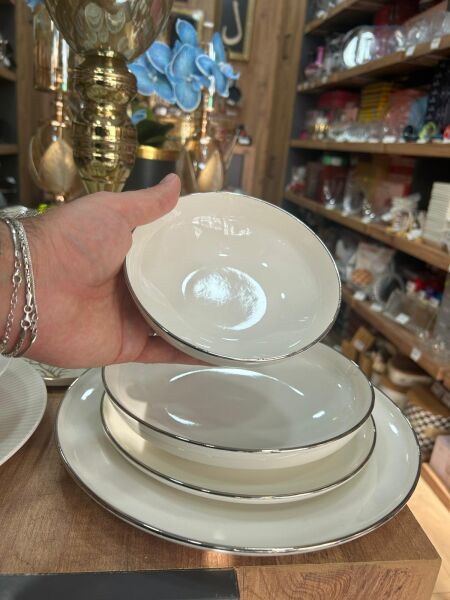 PASHA MOU PLATİN 24 PARÇA YEMEK SETİ