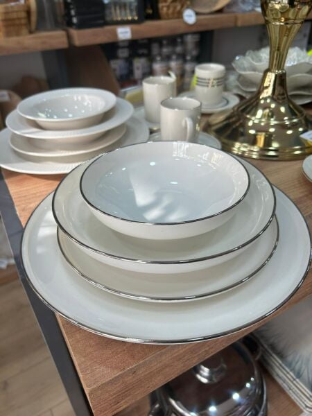 PASHA MOU PLATİN 24 PARÇA YEMEK SETİ