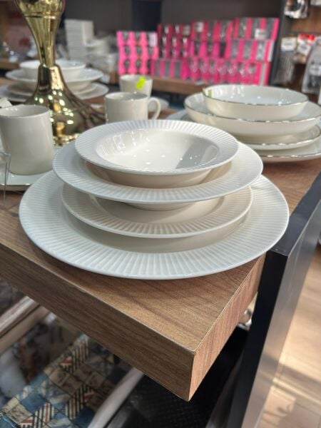 FARİKA ELİF 24PARÇA 6 KİŞİLİK  YALIN YEMEK TAKIMI