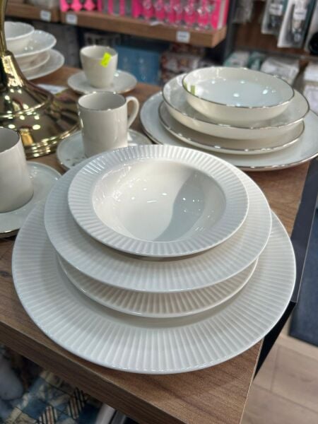 FARİKA ELİF 24PARÇA 6 KİŞİLİK  YALIN YEMEK TAKIMI