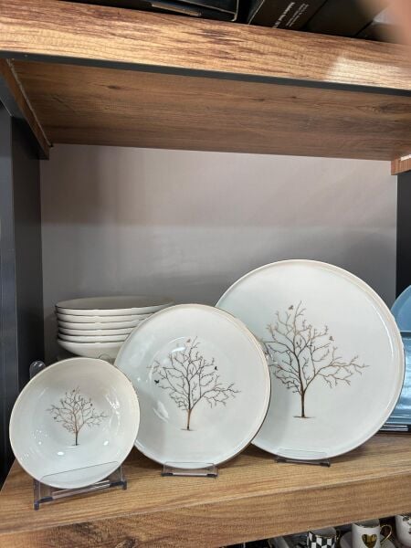 ÇAKIR HAYAT AĞACI 24 PARÇA YEMEK TAKIMI