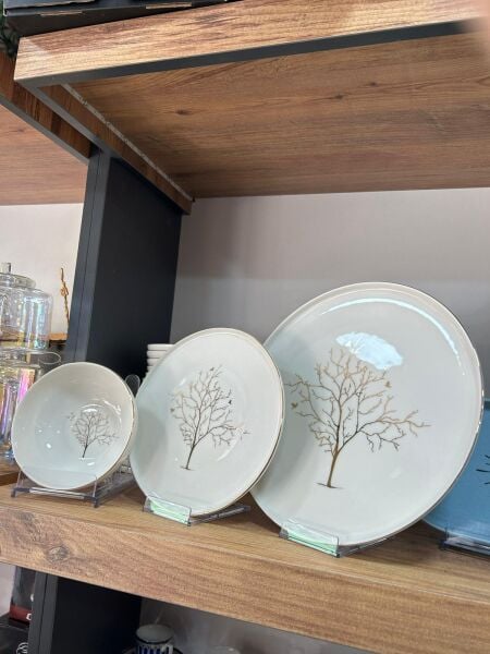 ÇAKIR HAYAT AĞACI 24 PARÇA YEMEK TAKIMI