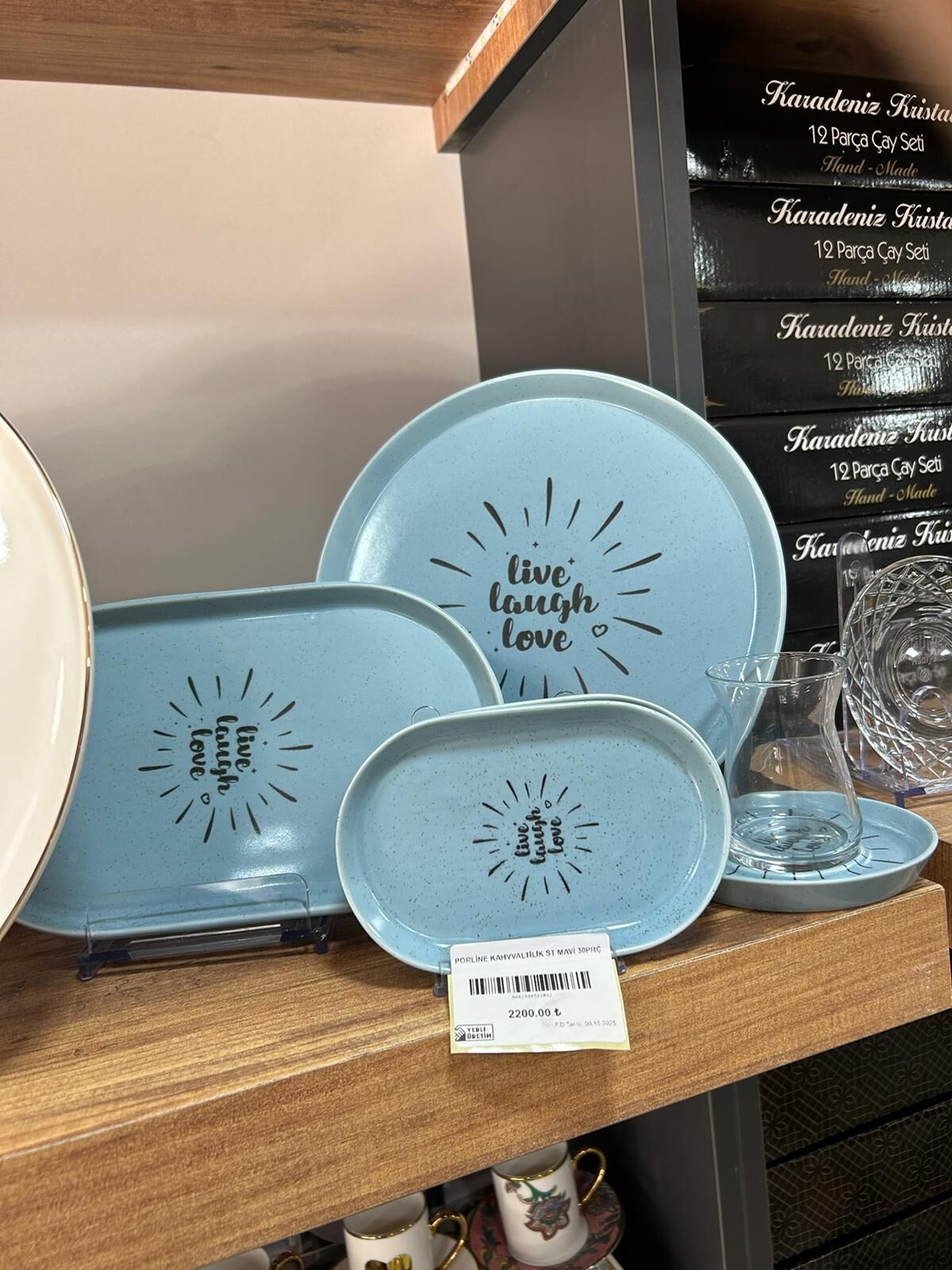 PORLINE 30 PARÇA KAHVALTILIK SET MAT MOR