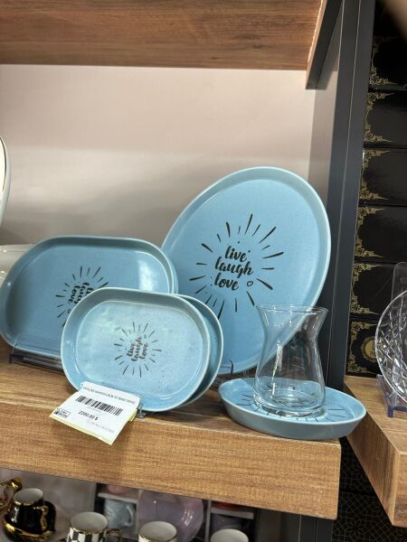 PORLINE 30 PARÇA KAHVALTILIK SET MAT MOR