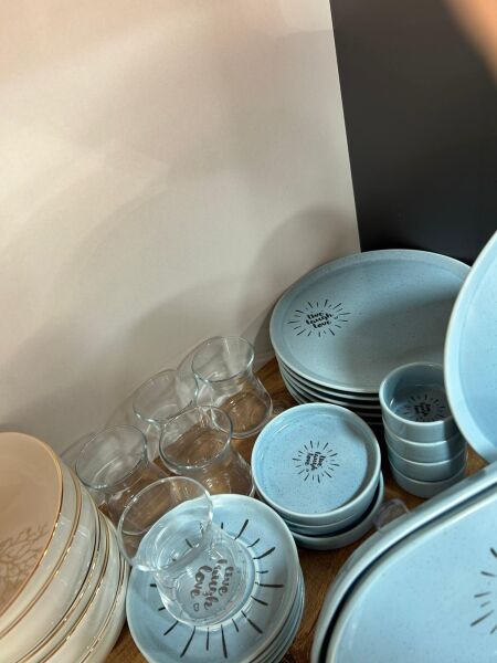 PORLINE 30 PARÇA KAHVALTILIK SET MAT MOR