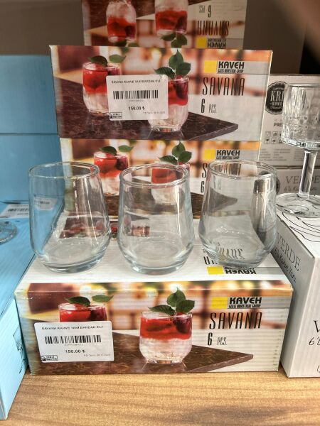 SAVANA 6' LI KAHVE YANI BARDAK