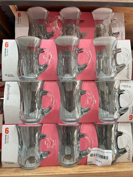 LAV 6' LI KUPA ŞEFFAF BARDAK  (LINA -  G4U)