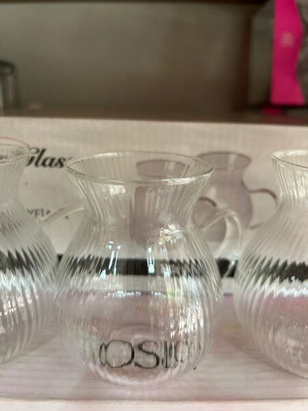 ADEN GLASS  6 ' LI ÇAY BARDAĞI KULPLU