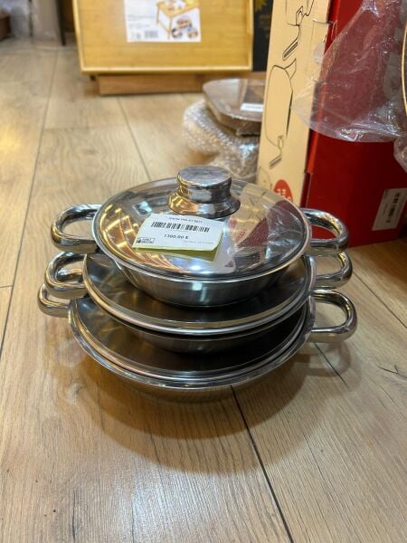 3 LÜ  İŞMAN OMLET TENCERE SET