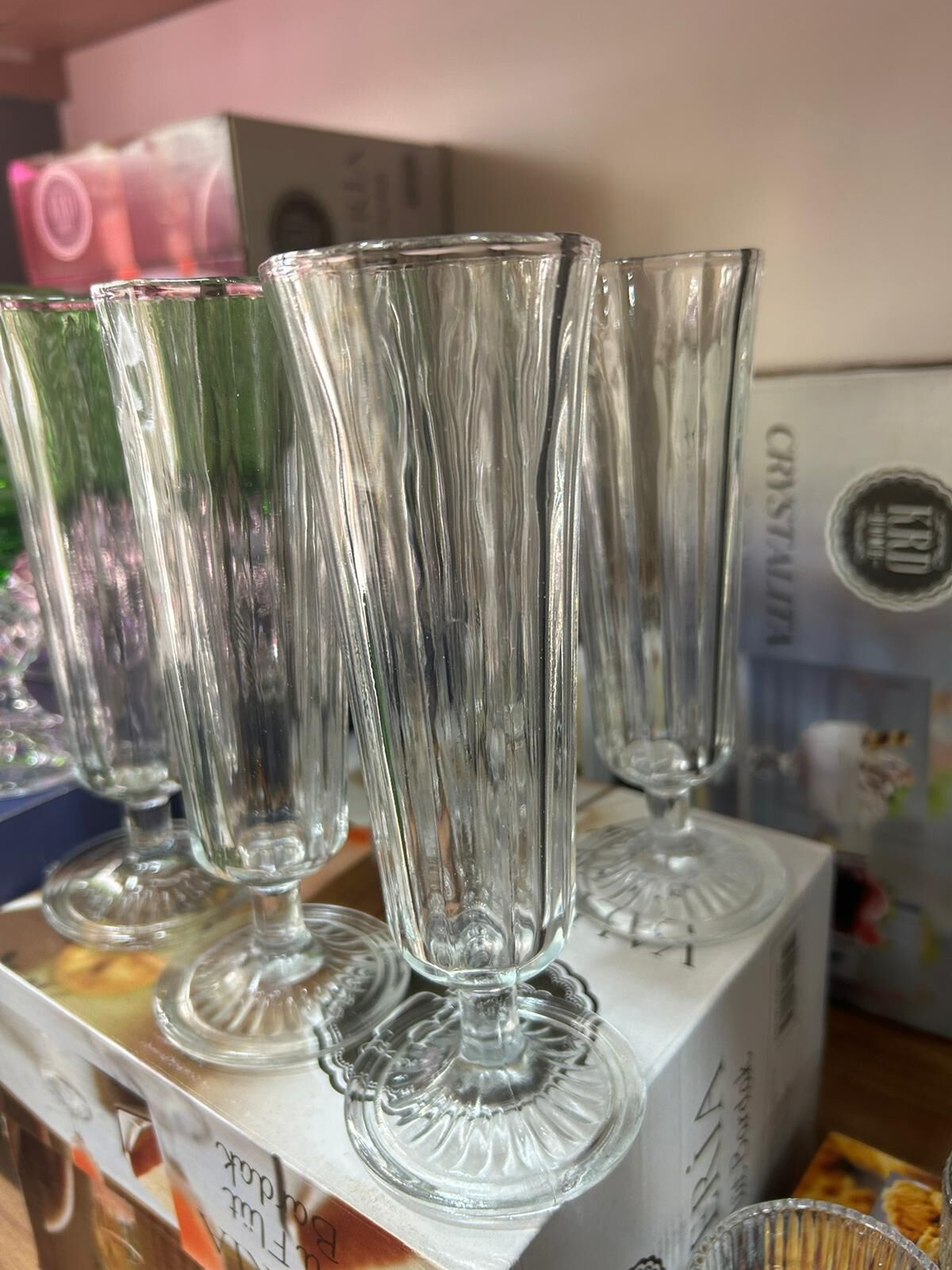 KRD HOME VALERİA  6 LI  SUNUM FLÜT BARDAK