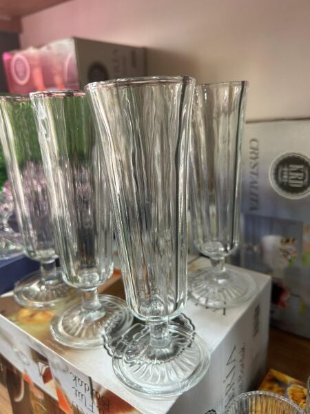 KRD HOME VALERİA  6 LI  SUNUM FLÜT BARDAK