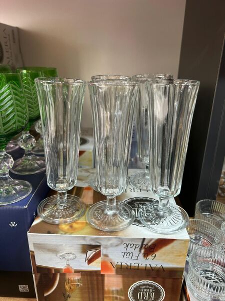 KRD HOME VALERİA  6 LI  SUNUM FLÜT BARDAK