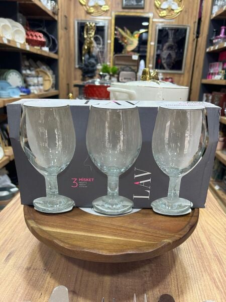 LAV 3’LÜ MİSKET 400 cc CAM KADEH BARDAK
