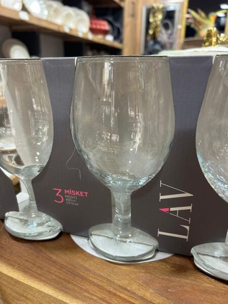 LAV 3’LÜ MİSKET 400 cc CAM KADEH BARDAK