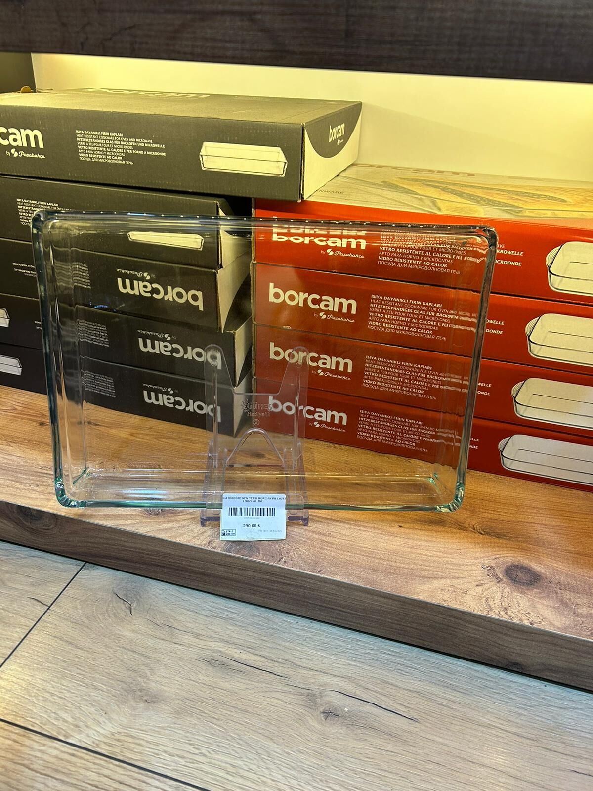 PAŞABAHÇE DİKDÖRTGEN LAZER LOGOLU  BORCAM