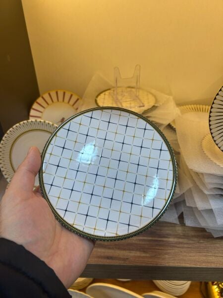 HERENCIA 17 CM SERVİS TABAĞI (ORTA BOY  DEKOLTE )