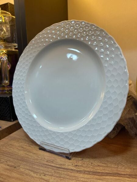 PORSER PORSELEN 24 CM BEYAZ TABAK