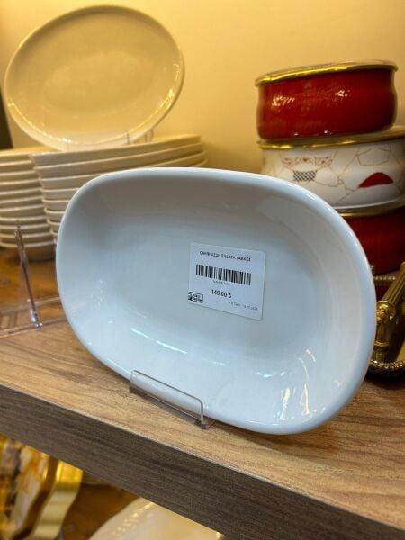 ZEST ÇAKIR PORSELEN SALATA TABAĞI ( EN : 24 CM   BOY  : 14 CM )