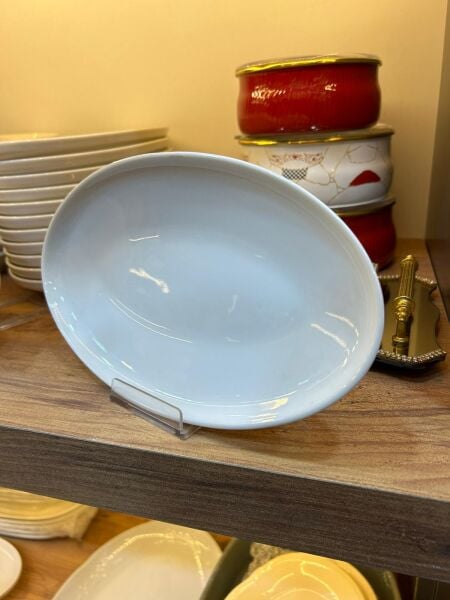 ÇAKIR PORSELEN SALATA TABAĞI (EN: 25 CM / BOY: 15 CM)