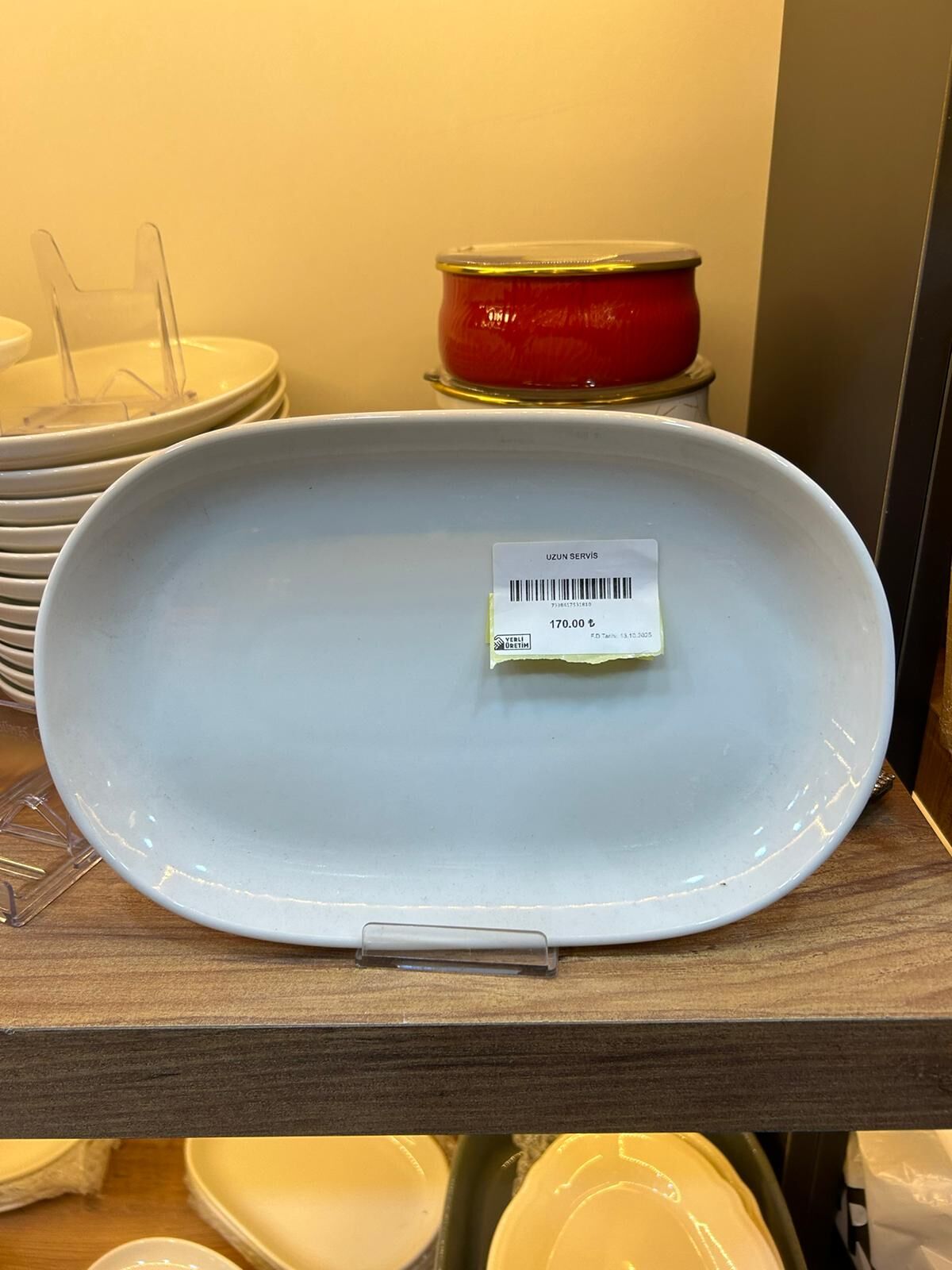 UZUN ID FINE PORSELEN SALATA TABAĞI (EN: 28 CM / BOY: 18 CM)