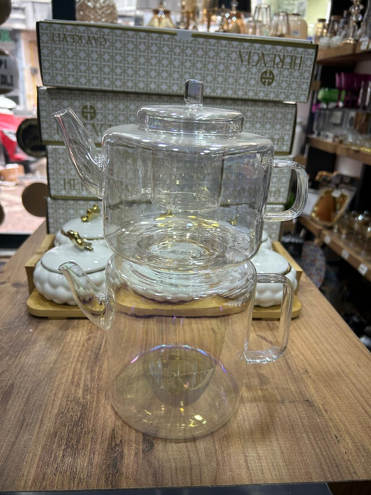 KARDELEN GRLİA  CAM ŞEFFAF ÇAYDANLIK