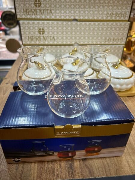 DIAMONDS 6 LI BROSİLİKAT BARDAK