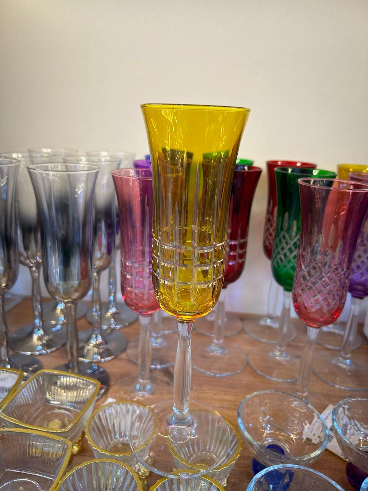 6’LI BAKLAVA ALTI RENK BOYALI BARDAK SETİ