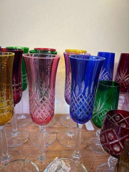 6’LI BAKARA ALTI RENK BOYALI BARDAK SETİ