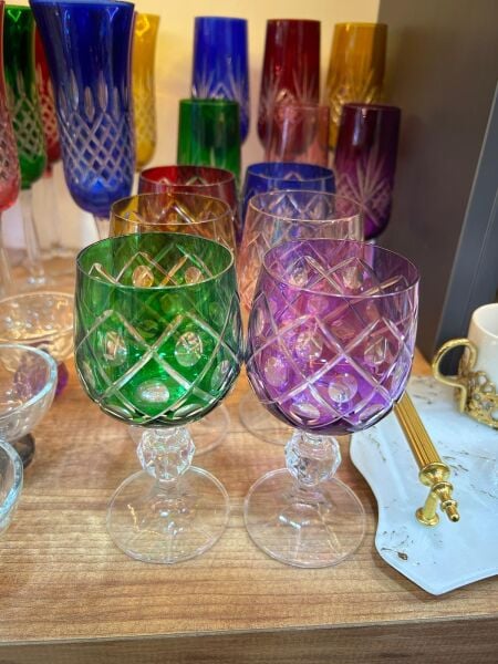 6’LI RENGARENK KADEH SETİ